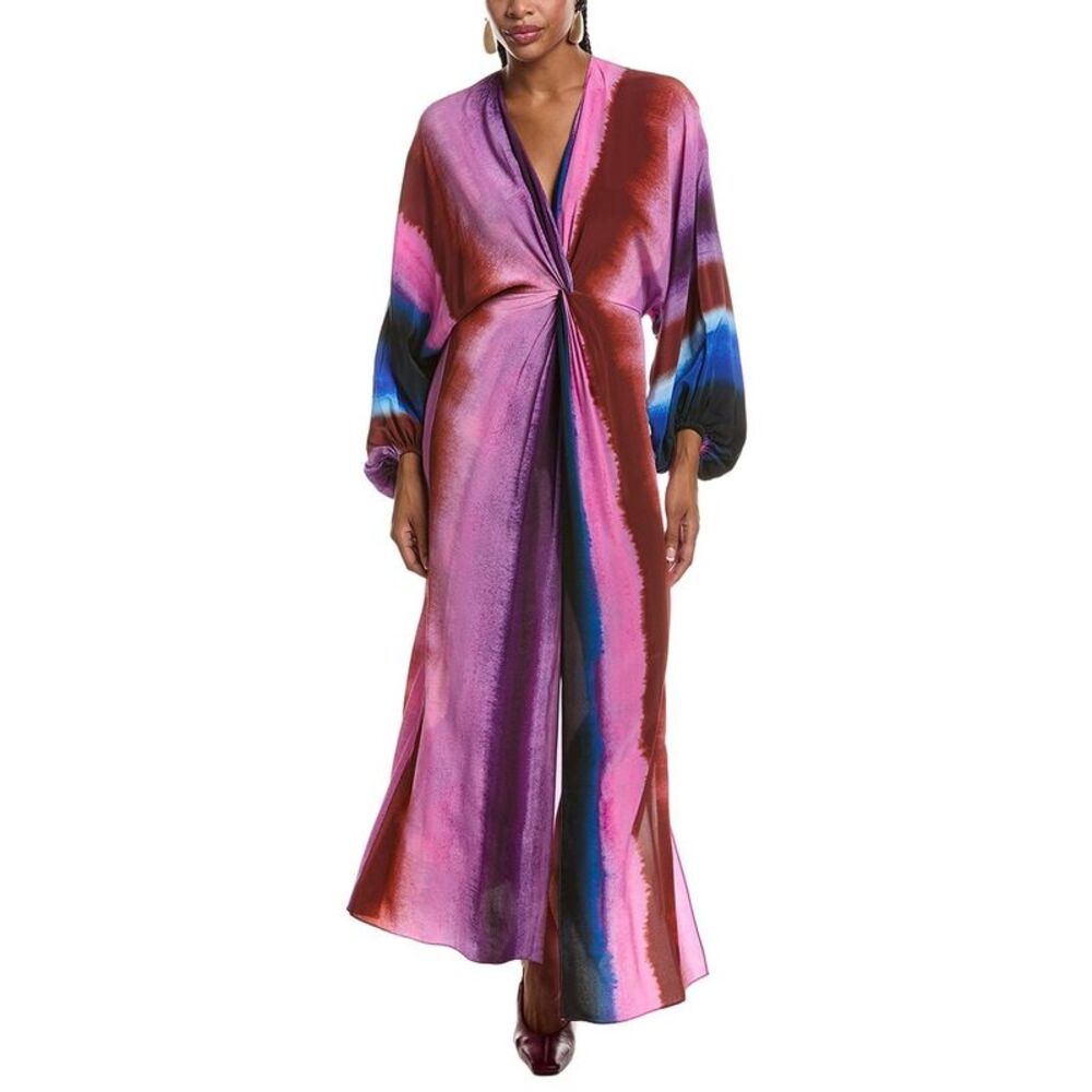 Diane Von Furstenberg Womens  Kason Silk Midi Dress